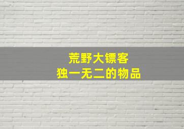 荒野大镖客 独一无二的物品